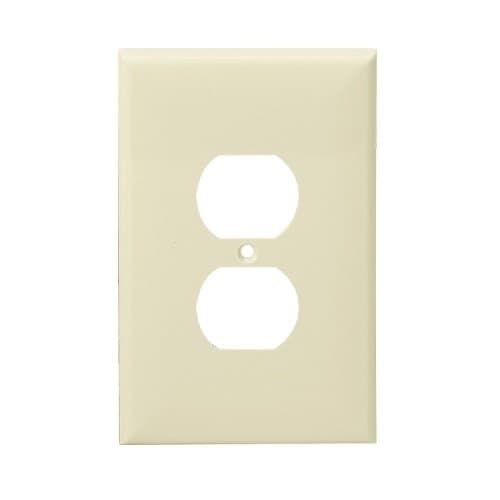 Enerlites Almond 1-Gang Mid-Size Duplex Receptacle Plastic Wall Plates