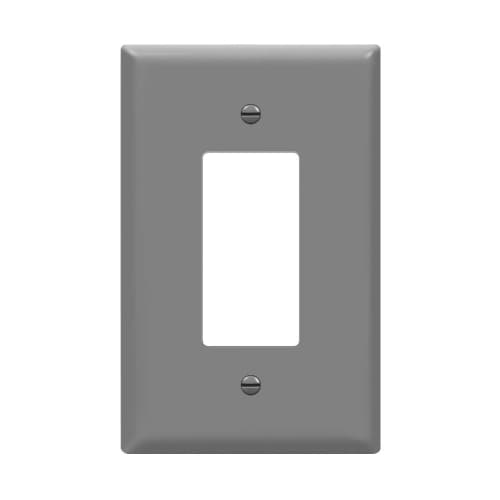 Enerlites 1-Gang Over-Size Wall Plate, Decora/GFCI, Gray