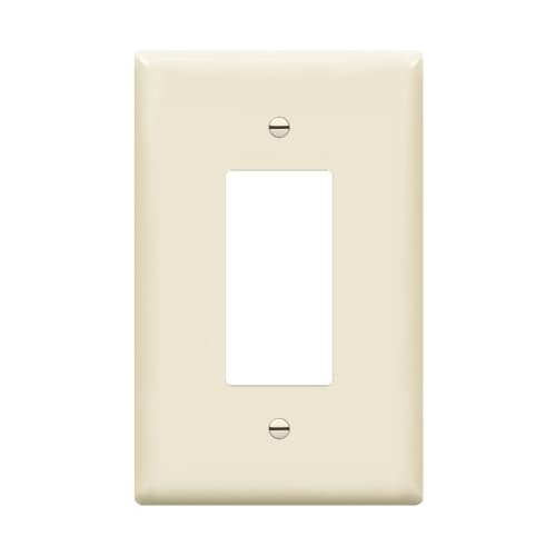 Enerlites 1-Gang Over-Size Wall Plate, Decora/GFCI, Light Almond