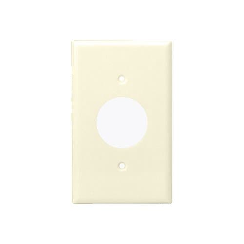 Enerlites Light Almond 1-Gang Single Receptacle Straight Blade Plastic Wall Plate 