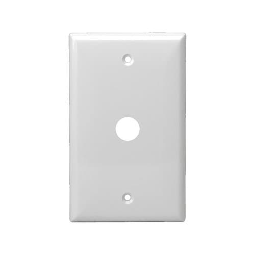 Enerlites Almond 1-Gang Phone/Cable 0.625" Outlet Wall Plate