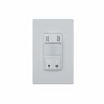 Enerlites Wall Switch Cover for Motion & Humidity Sensor, White