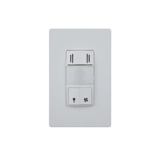 Enerlites Wall Switch Cover for Motion & Humidity Sensor, White