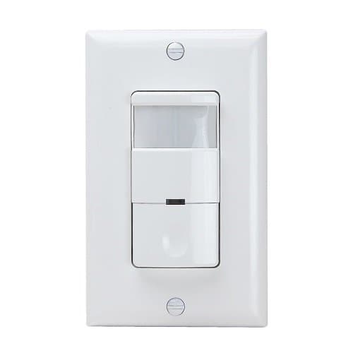 Enerlites White Commercial In-Wall Occupancy/Vacancy Sensor with No Neutral Required