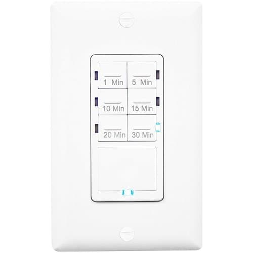 Enerlites Ivory Single Pole Neutral Wire 7-Button Preset Time Switch