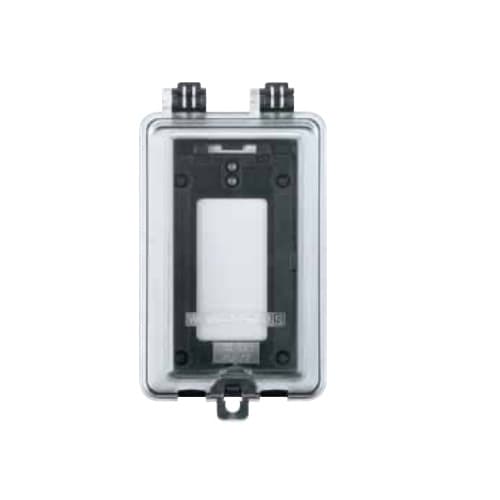 Enerlites Clear 1-Gang Duplex Toggle & GFCI Weatherproof Cover