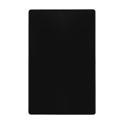 Enerlites 1-Gang Standard Wall Plate, Blank, Screwless, Black
