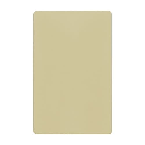 Enerlites 1-Gang Standard Wall Plate, Blank, Screwless, Ivory