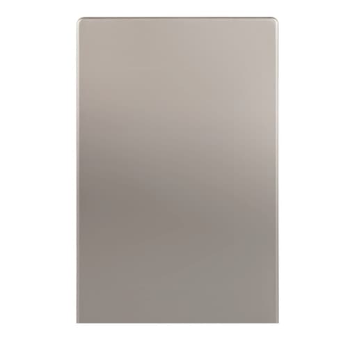 Enerlites 1-Gang Standard Wall Plate, Blank, Screwless, Nickel