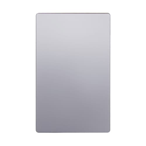 Enerlites 1-Gang Standard Wall Plate, Blank, Screwless, Silver