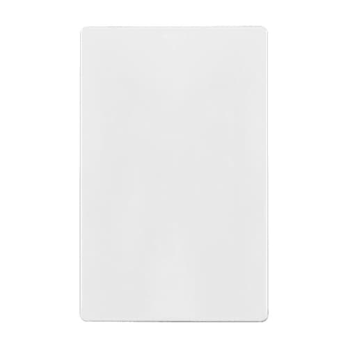 Enerlites 1-Gang Standard Wall Plate, Blank, Screwless, White