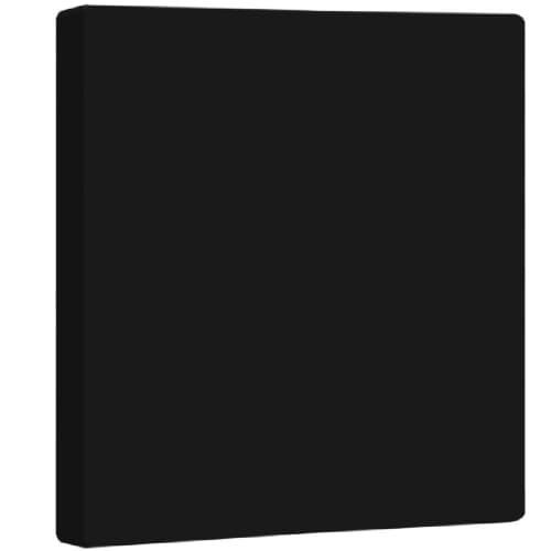 Enerlites 2-Gang Standard Wall Plate, Blank, Screwless, Black
