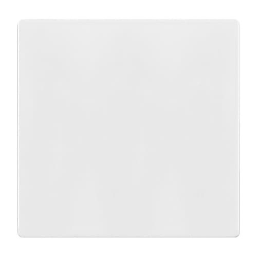 Enerlites 2-Gang Standard Wall Plate, Blank, Screwless, White