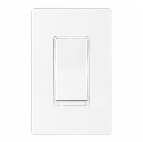 Enerlites Z-Wave White Wireless 3-Way Auxiliary Switch w/ LED Locators