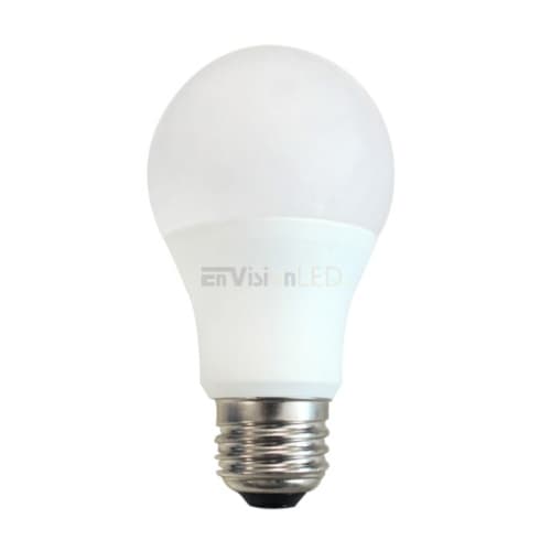 EnVision 9W LED A19 Bulb, Dimmable, E26, 810 lm, 120V, 3000K, Frosted