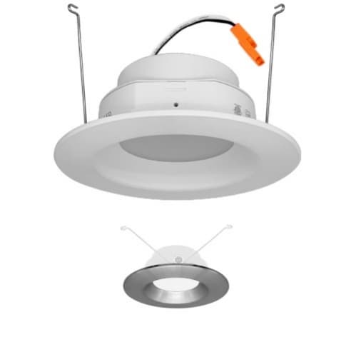 EnVision 5/6-in 15W ADL Downlight, Smooth, E26, 1100 lm, 120V, 4000K, Nickel