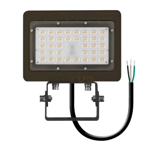 EnVision 15W LED Area Flood Light w/ Trunnion, 2100 lm, 120V-277V, 5000K, BRZ