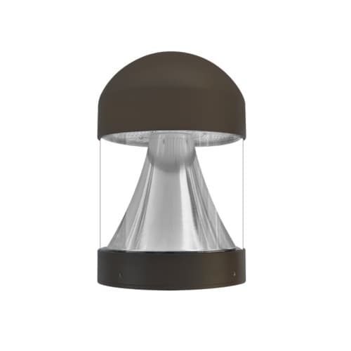 EnVision 12-22W Round Bollards: Heads, 120-277V, Selectable CCT, Dome, Cone, BL