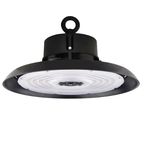 EnVision 150W LED UFO High Bay w/ 6-ft Whip, 20700 lm, 120V-277V, 5000K, Black