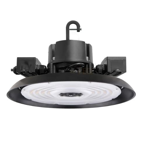 EnVision 60/100/150W LED UFO High Bay w/ Whip, 120V-277V, Selectable CCT, Black