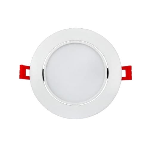 EnVision 4-in 9W SnapTrim Downlight, Gimbal, Round, 120V, 5-CCT Select, WHT