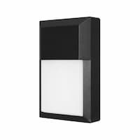 15.8W LED Wall Light, Direct Wire, 1600 lm, 120V, 80 CRI, 5CCT, Black