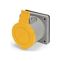 Ericson 30A Pin & Sleeve Straight Receptacle, 1PH, 3P/4W, 125/250V, BLU & Gray