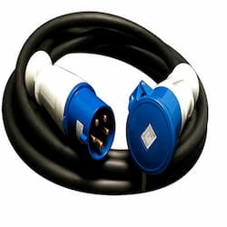 Ericson 50-ft Multi Conductor Cord, M-Plug & F-Connector, 100A IEC, 4/4 AWG