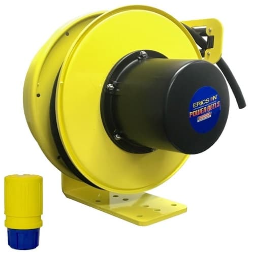 Ericson 30-ft Retractable Reel, Blunt End & NEMA 20A Connector, 12/3 AWG