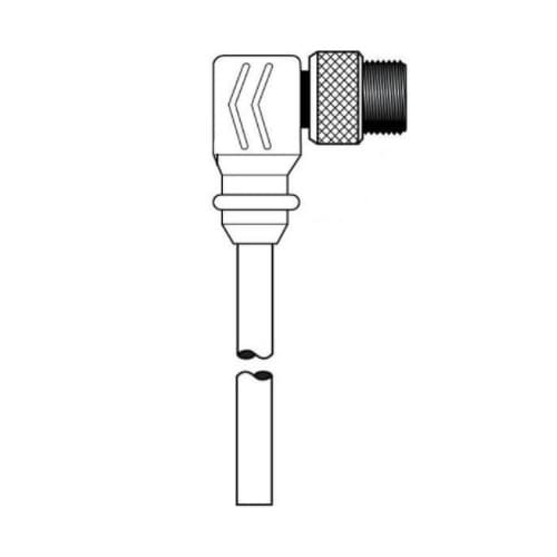 Ericson 12-ft MicroSync Dual Key, M9, Single End, 4-Pole, 22 AWG