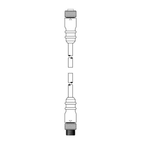 Ericson 100-ft MiniSync, Double End, Male/Female Straight, 2-Pole, 13A, 600V