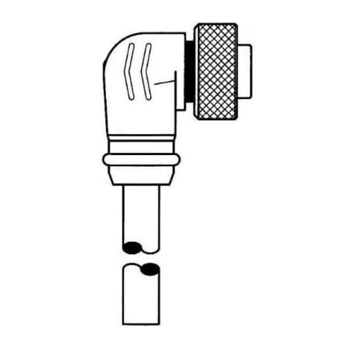 Ericson 3-ft MiniSync, M9, Single End, 4-poles, 16 AWG