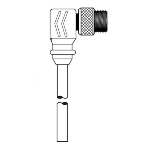 Ericson 20-ft MiniSync, Single End, Male, 90 Degree, 8-Pole, 7A, 600V