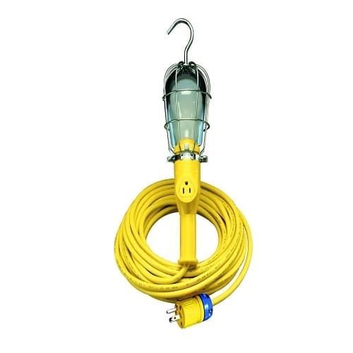 Ericson 50-ft 100W 9 Handlamp, 5-15P, SOW, 16/3, 120V, 104-I Guard & Switch