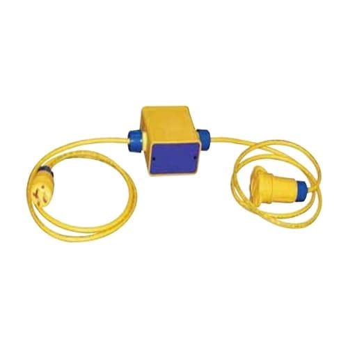 Ericson 12V Single Tap Low-Volt Transformer, 5-15 Plug & 5-15 Connector