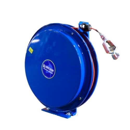 Ericson 100-ft Static Discharge Reel w/ Ground Clamp & EZ Recoil, Galvanized