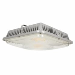 30/40/60W LED Canopy Light w/ 8W BBU & PC, 120V-277V, Select CCT, GY