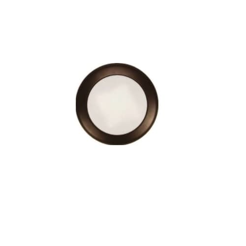 ESL Vision 4-in 10W Round LED Disk Light, Dimmable, 650 lm, 120V, 3000K, Bronze