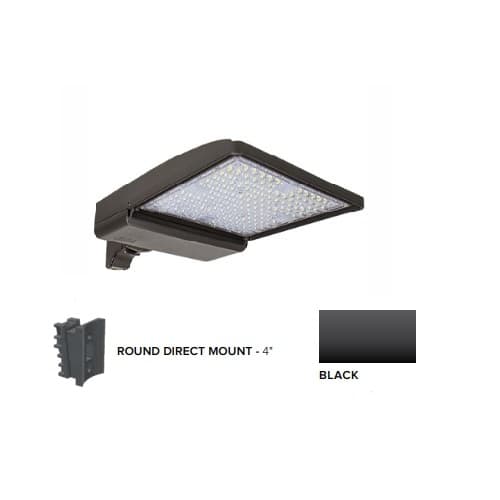 ESL Vision 250W LED Shoebox Area Light, 4" Round Pole Mount, 0-10V Dim, 480V, 40093 lm, 4000K, Black