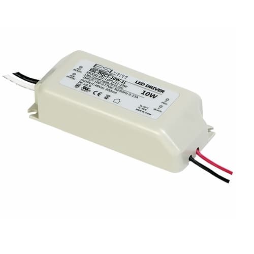 ESL Vision 10W LED Driver w/ Single Output, Non-Dimmable, 100-277V, .34 Amp, AC/DC