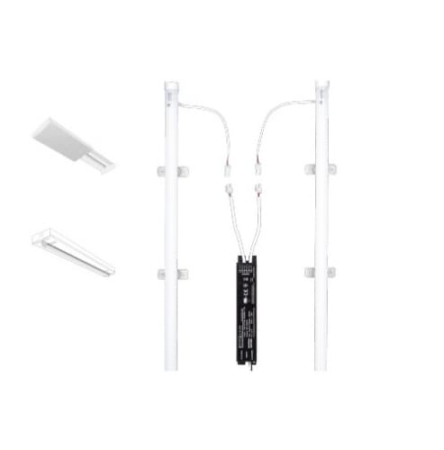 ESL Vision 26W 2x4 LED T8 Retrofit Kit, Dimmable, 3328 lm, 3000K