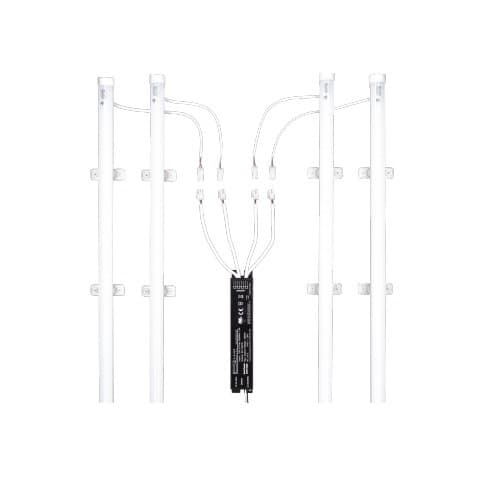 ESL Vision 60W 2x4 LED T8 Retrofit Kit, Dimmable, 7860 lm, 4000K