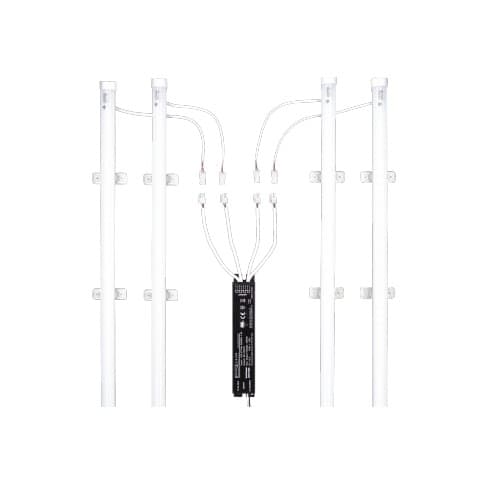 ESL Vision 88W 2x4 LED T8 Retrofit Kit, Dimmable, 10736 lm, 3000K