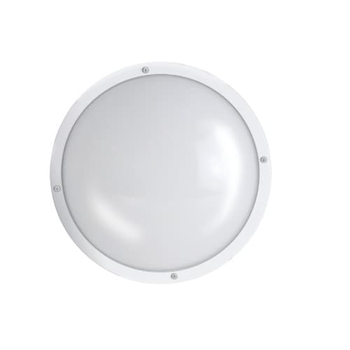 ETi Lighting 10-in 9W Round LED Bulk Head Light, 800 lm, 120V-277V, 3000K, White