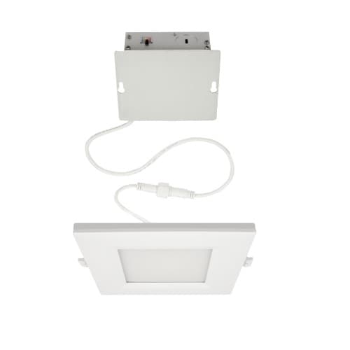 ETi Lighting 6-in 14W LED Square Flush Mount, 1000 lm, 120V, CCT Select