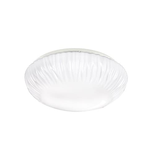 ETi Lighting 11-in 14W LED Flush Mount Ceiling Light, Falls Globe, Dimmable, 910 lm, Selectable CCT