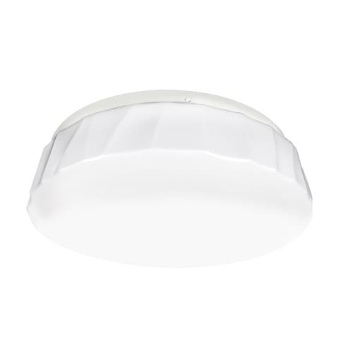 ETi Lighting 11-in 14W LED Flush Mount Ceiling Light, Cliff Globe, Dimmable, 910 lm, Selectable CCT