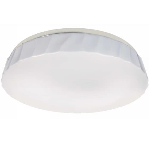 ETi Lighting 15-in 22W LED Flush Mount Ceiling Light, Cliff Globe, Dimmable, 1450 lm, Selectable CCT