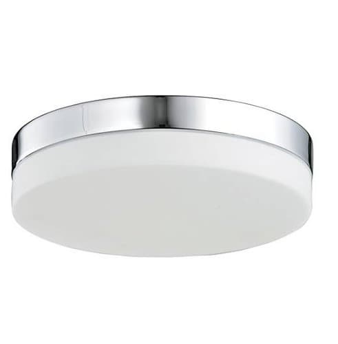 ETi Lighting 15-in 22W LED Flush Mount Ceiling Light w/ Brushed Nickel Trim, Dimmable, 1550 lm, 4000K
