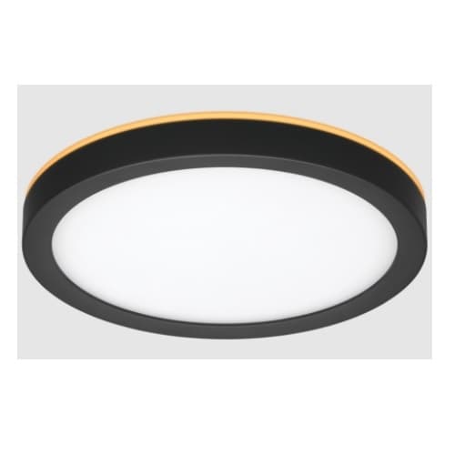 ETi Lighting 7.5-in LED Ceiling Light, Nightlight, 3-CCT Selectable, Black